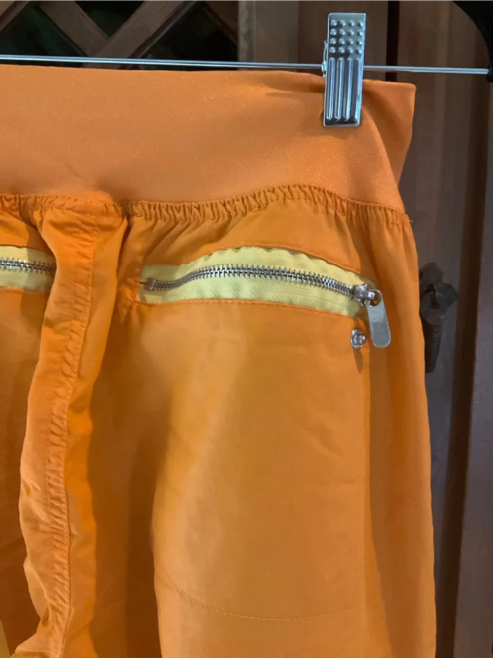 Zumba Wear Orange Cargo Dance Jogger Pants Women’s Medium Adjustable Hem